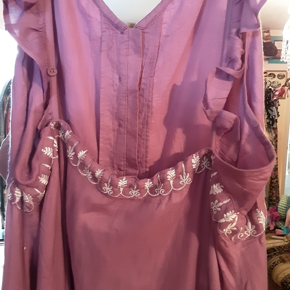 HOUSE OF SKYE FRILLS MAXI DRESS NWT L/ XL - Picture 6 of 7